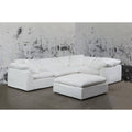 Sunset Trading Cloud Puff 3 Piece 88" Wide Slipcovered Modular Sectional Small L Shaped Sofa - SU-1458-81-3C