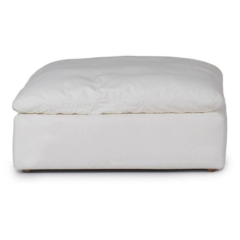 Sunset Trading Cloud Puff 3 Piece 88" Wide Slipcovered Modular Sectional Small L Shaped Sofa - SU-1458-81-3C