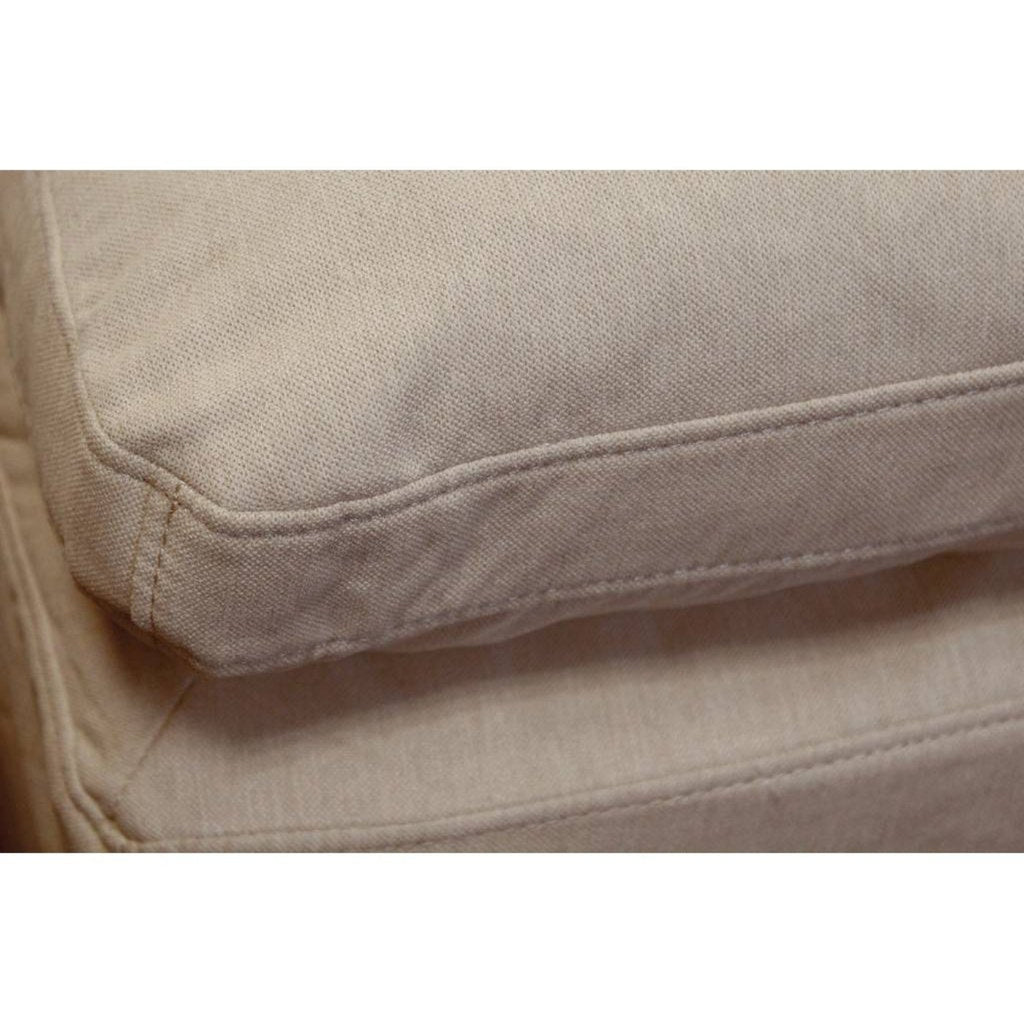 Sunset Trading Cloud Puff Slipcovered 44" Square Sectional Modular Ottoman | Stain Resistant Performance Fabric | Tan -  SU-145830-391084