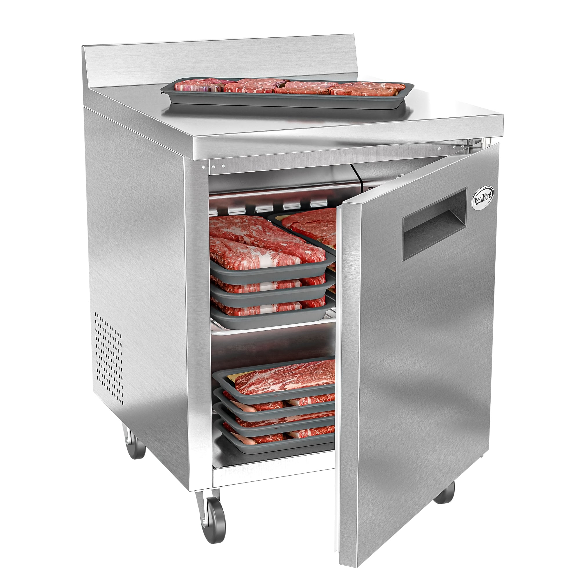 KOOLMORE 27 In. One-Door Worktop Freezer With 3.5 in. Backsplash, 6.3 Cu. Ft. - FWT1D6C