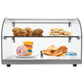 KOOLMORE DC2C 22 in. Commercial Countertop Bakery Display Case with Front Curved Glass and Rear Door, 1.5 cu. ft. DC-2C - DC2C