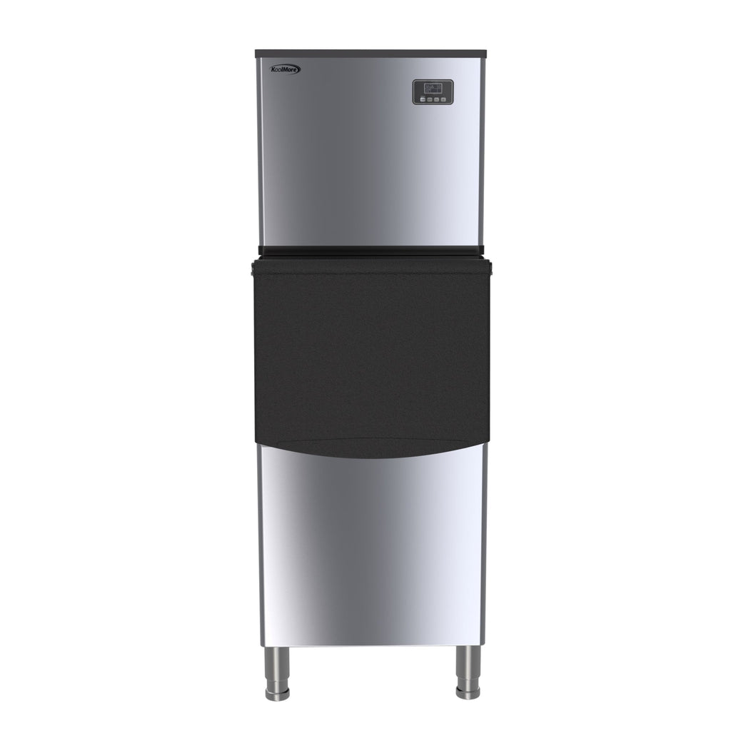 KOOLMORE CIM315 25 in. Stainless-Steel Commercial Air cooled Modular Ice Maker with Full Cube Production, 315lbs/24h, CIM-315. - CIM315