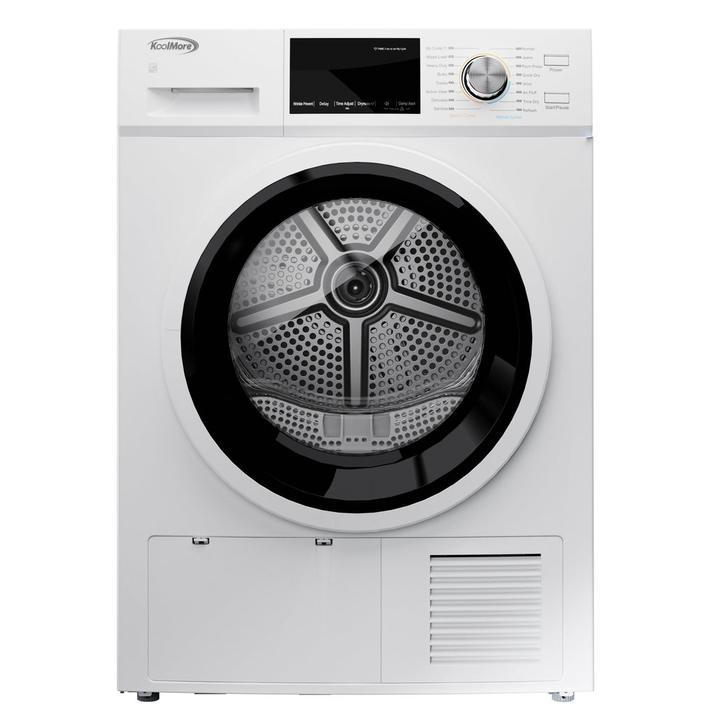 KOOLMORE 4.4 cu. ft. Large Capacity Stackable Ventless Front Load Dryer in White, 240V,  - FLD5CWHP