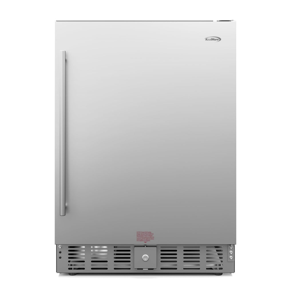 KOOLMORE 23.4 in. Stainless Steel, Solid-Door Built-In Refrigerator and Beverage Cooler, 5 Cu. ft. - KMBIR5CSS