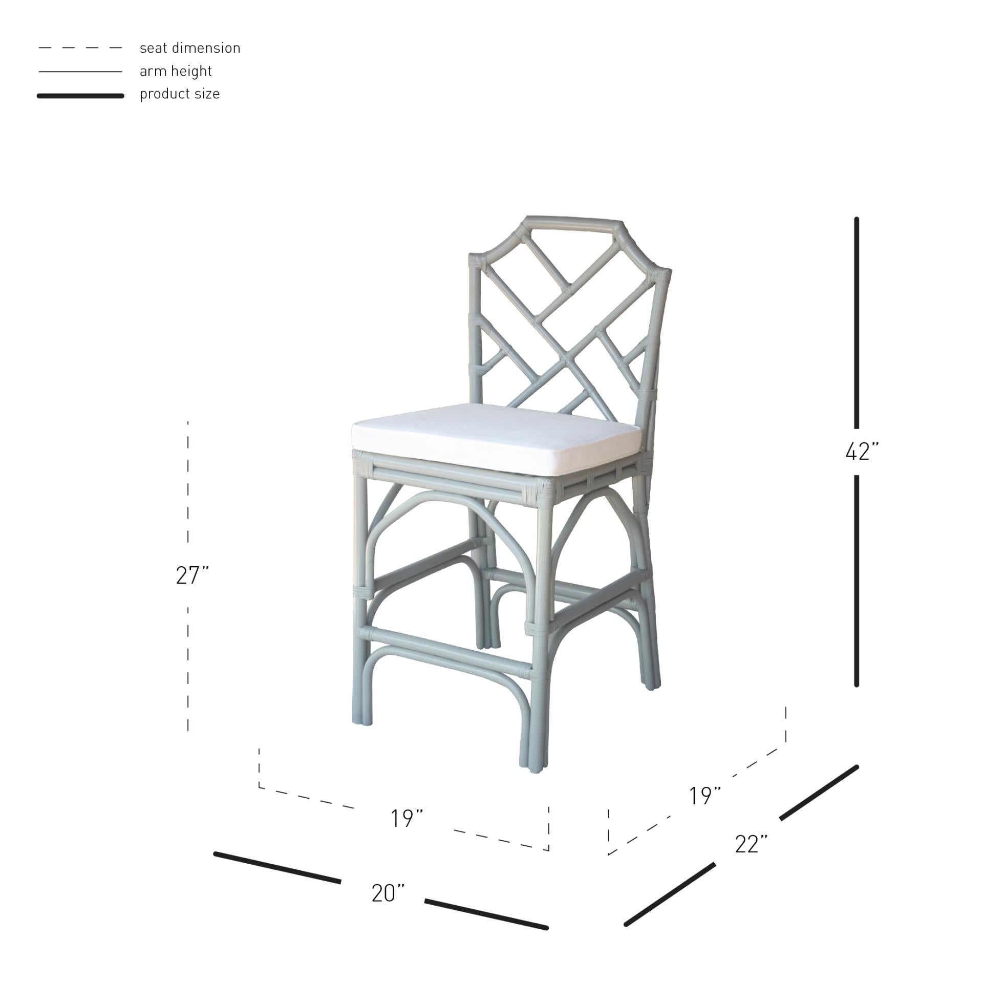 New Pacific Direct Kara Rattan Counter Stool -  2400042-G
