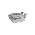 Spring USA 2474-6 Square Vision Induction Buffet Server with Chrome Accents - SP24746