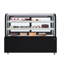 KOOLMORE KMCDHF17CBK 60 in. Refrigerated Bakery Display Case in Black, 17.6 cu. ft. (KM-CDHF-17C-BK)