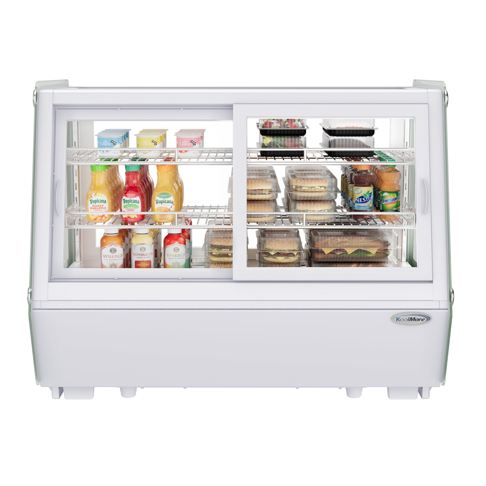 KOOLMORE CDC165WH 35 in. Self-Service Countertop Display Refrigerator in White (CDC-165-WH) - CDC165WH