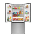 KOOLMORE 18.5 cu. ft. Stainless-Steel French Door Refrigerator in Silver  - KM-RERFDSS-18C