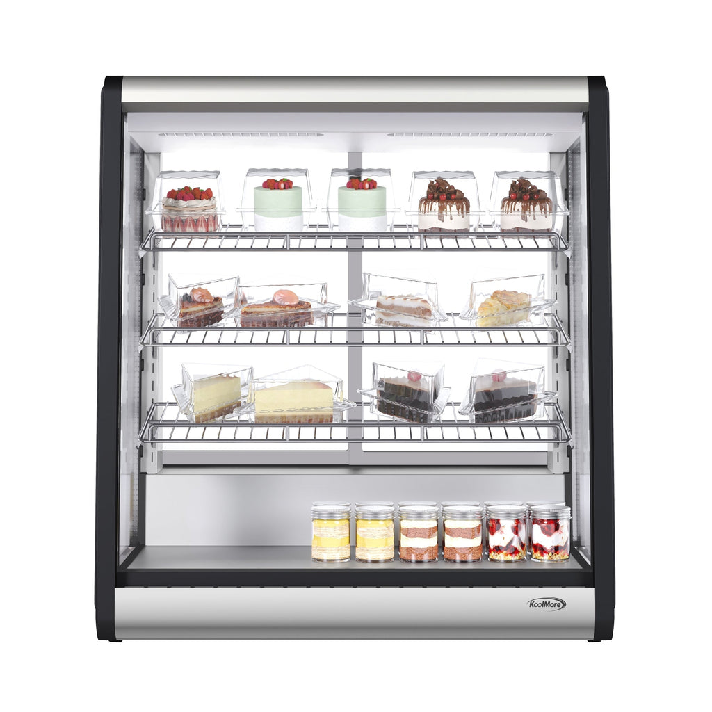 KOOLMORE CDC69SS 31 in. 4-Tier Commercial Countertop Display Refrigerator in Stainless-Steel ( - CDC69SS