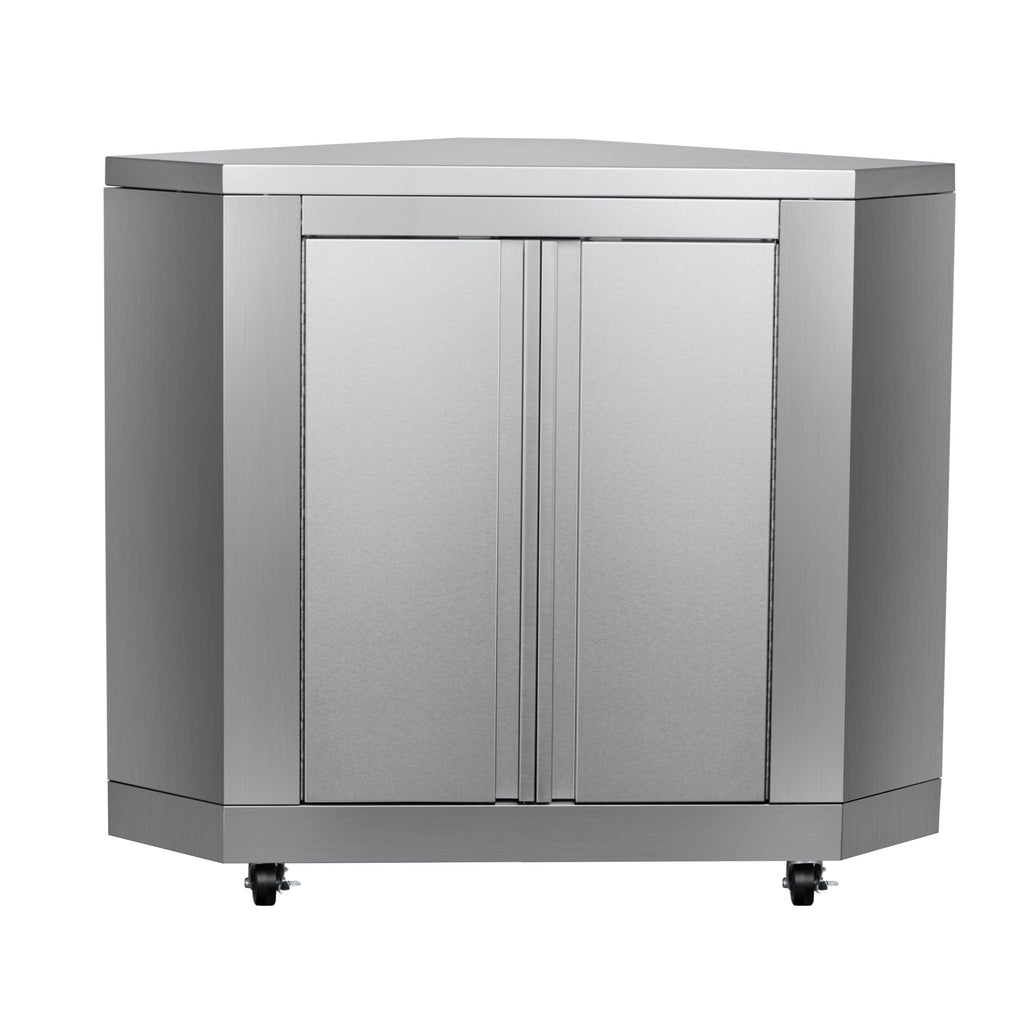 KOOLMORE 26 in. Stainless-Steel Corner Cabinet for Outdoor Kitchen  - KMOKSCCAB