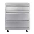 KOOLMORE 32 in. Stainless-Steel Outdoor Kitchen Cabinet with Three Drawers  - KMOKSCAB3