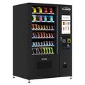 KOOLMORE KMVMNT50BCR 50 in. 60-Slot Snack Vending Machine with 22-inch Touch Screen, Credit Card Reader, Bill and Coin Acceptor in Black, Non-Refrigerated  - KM-VMNT-50-BCR