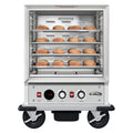 KOOLMORE 33 in. Commercial Non-Insulated Half Size Heated Holding/Proofing Cabinet with Glass Door and 11-Pan Capacity in Silver - KMCHP12SNGL