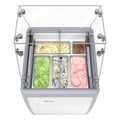 KOOLMORE 26 in. Gelato Dipping Cabinet Display Freezer with Sliding Glass Door and Sneeze Guard, 6 Cu. Ft.  - KMGDC26SDFG