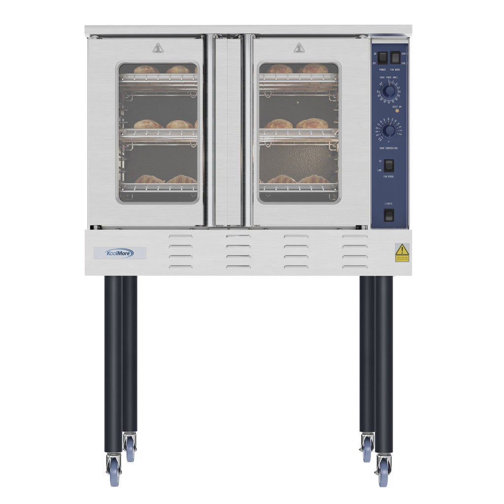 KOOLMORE 38 in. Full Size Single Deck Commercial LP Convection Oven 54,000 BTU - KMCCO54LPC