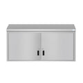 KOOLMORE KMWMC1560S 60 in. Kitchen Wall Cabinet with Hinged Doors and 2 shelves in Stainless-Steel  - KM-WMC-1560-S