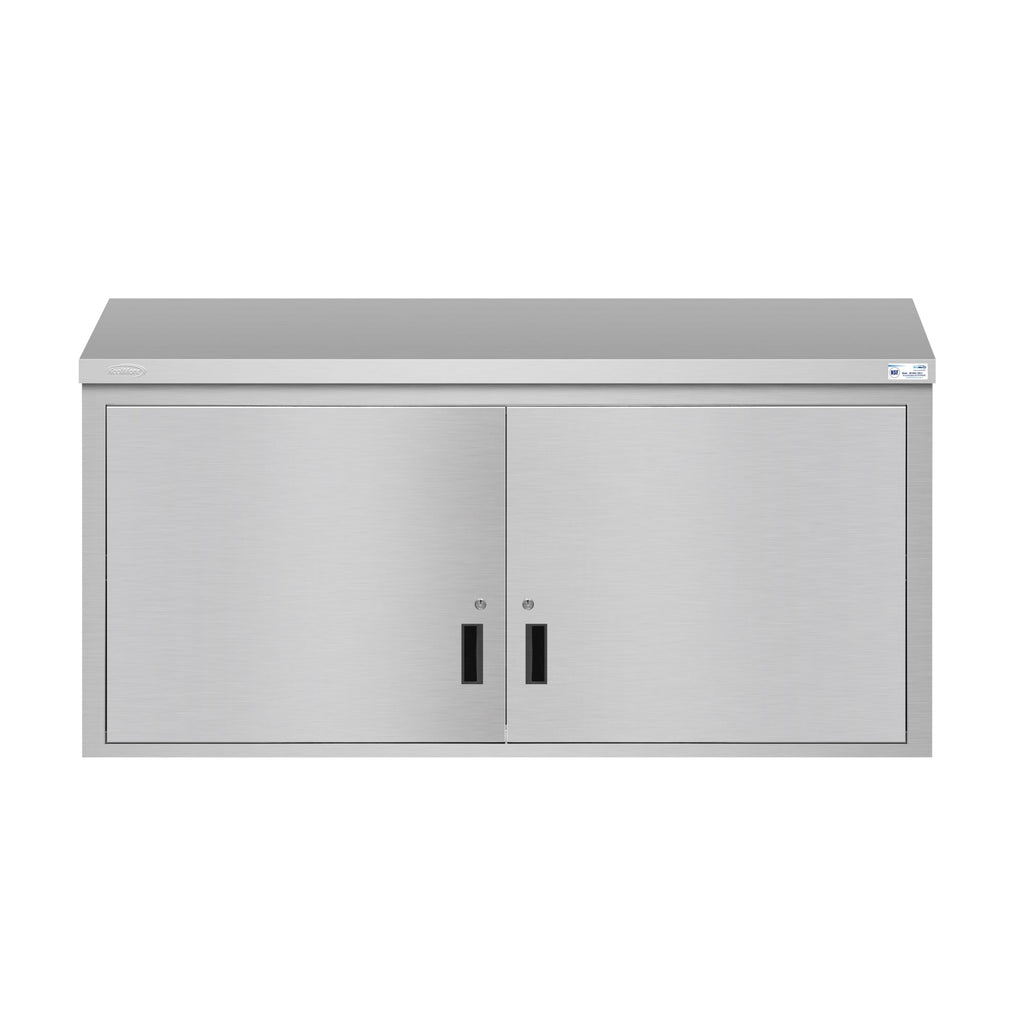 KOOLMORE KMWMC1560S 60 in. Kitchen Wall Cabinet with Hinged Doors and 2 shelves in Stainless-Steel  - KM-WMC-1560-S
