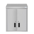 KOOLMORE KMWMC1524S 24 in. Kitchen Wall Cabinet with Hinged Doors and 2 shelves in Stainless-Steel  - KM-WMC-1524-S