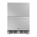 KOOLMORE 24 in.  Built-in Two-Drawer Refrigerator in Stainless-Steel  - KMOKSRD2