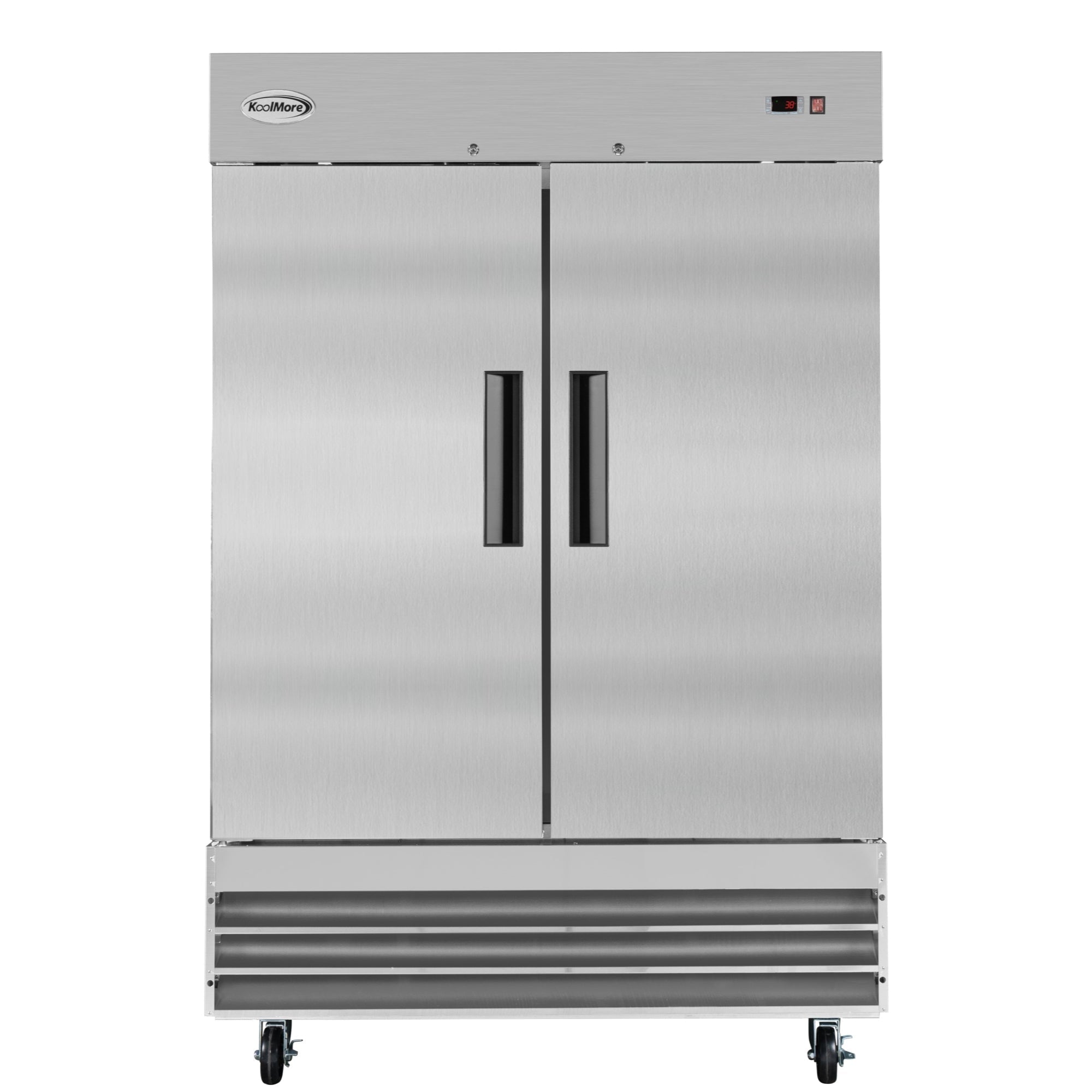 KOOLMORE 54 in. Two-Door Reach-In Refrigerator - 47 Cu Ft.  - RIR-2D-SS