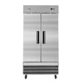 KOOLMORE 39 in. Commercial Stainless Steel 2-Door Reach-In Refrigerator, 35 cu. ft.  - RIR-2D-SS35C