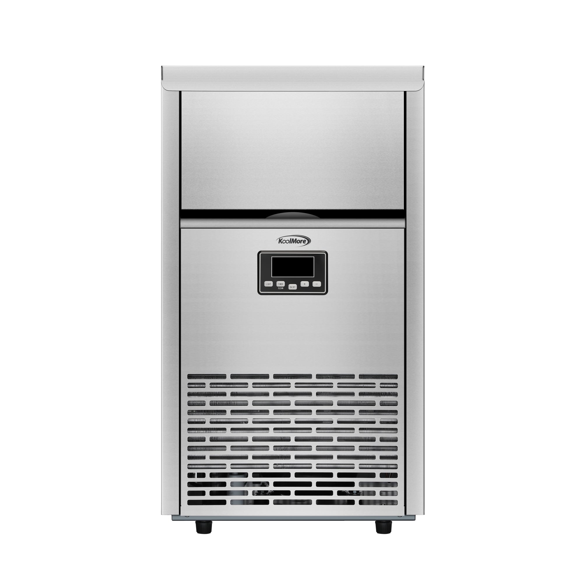 KOOLMORE 18 in. 100 lbs./24 hrs. Commercial & Residential Crescent Ice Maker with 30 lbs. of Storage Capacity in Stainless-Steel  - KMCIM100CRSS