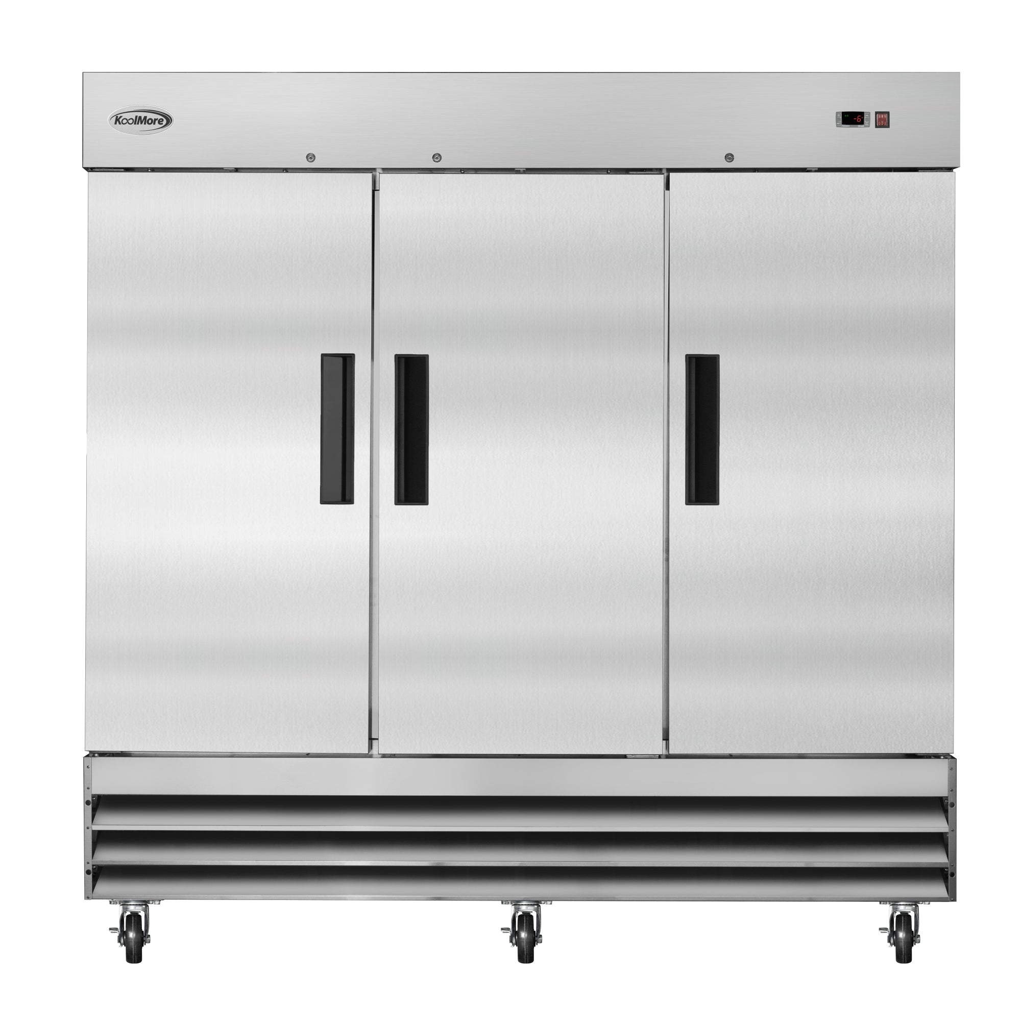 KOOLMORE 82 in. Three-Door Reach-In Freezer 72 cu ft. -  RIF-3D-SS