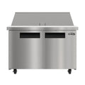 KOOLMORE 46" Commercial 2 Door Refrigerated Mega Salad and Sandwich Prep Table, 18 Pan Capacity and 14 Cubic Feet of Storage - KMMPTR462D