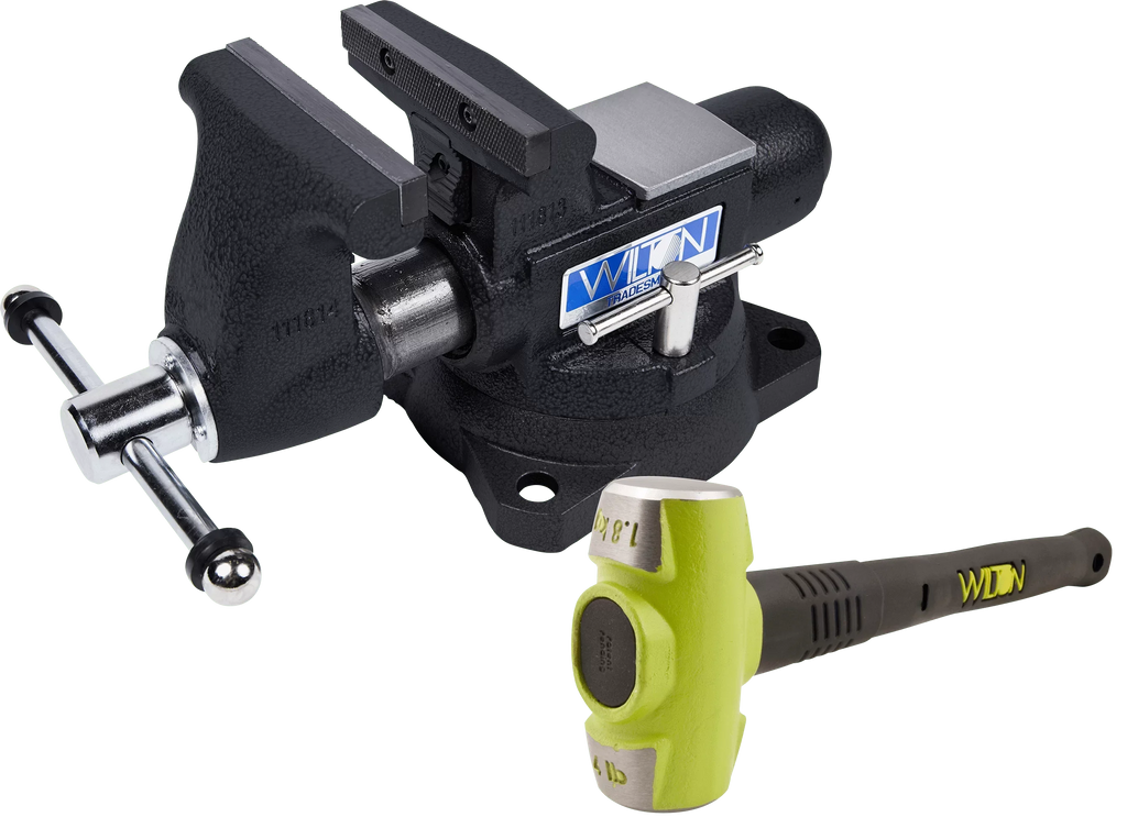 WILTON Special Edition Tradesman 1755 Vise w/ B.A.S.H 20416 Sledge Hammer - WL9-28806A