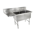 John Boos 2B18244-1D18L Two-Compartment Sink with 18" Left Drainboard - JB2B182441D18L