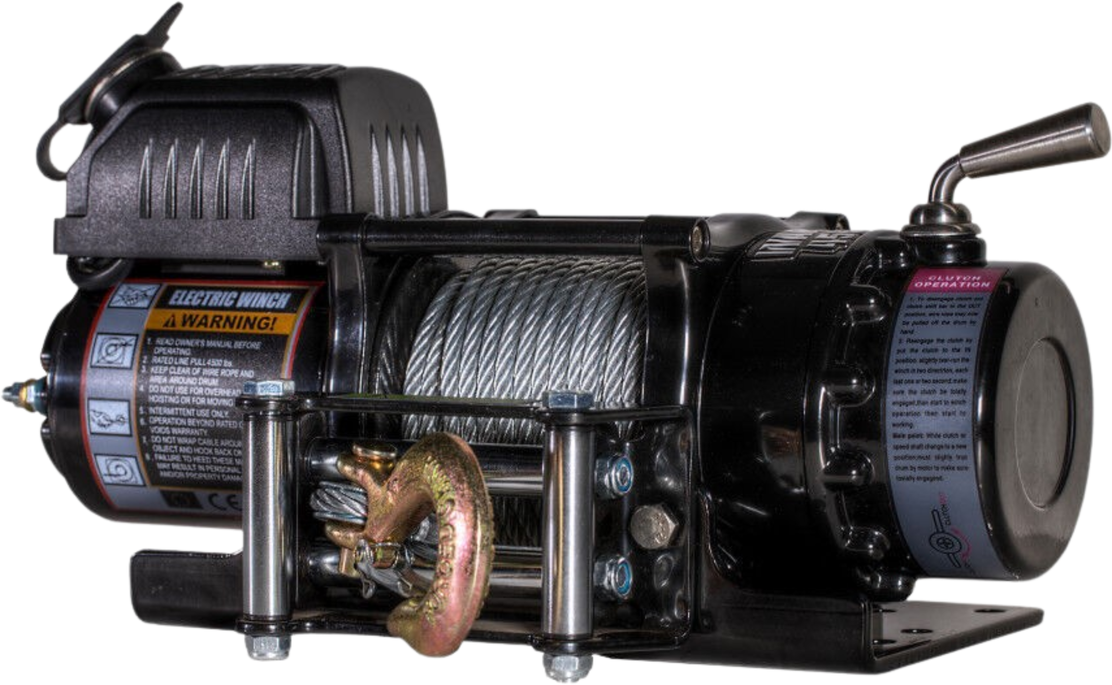 DK2 C4500N 4,500 lbs. Capacity Steel Cable Warrior Ninja Series Winch New - C4500N