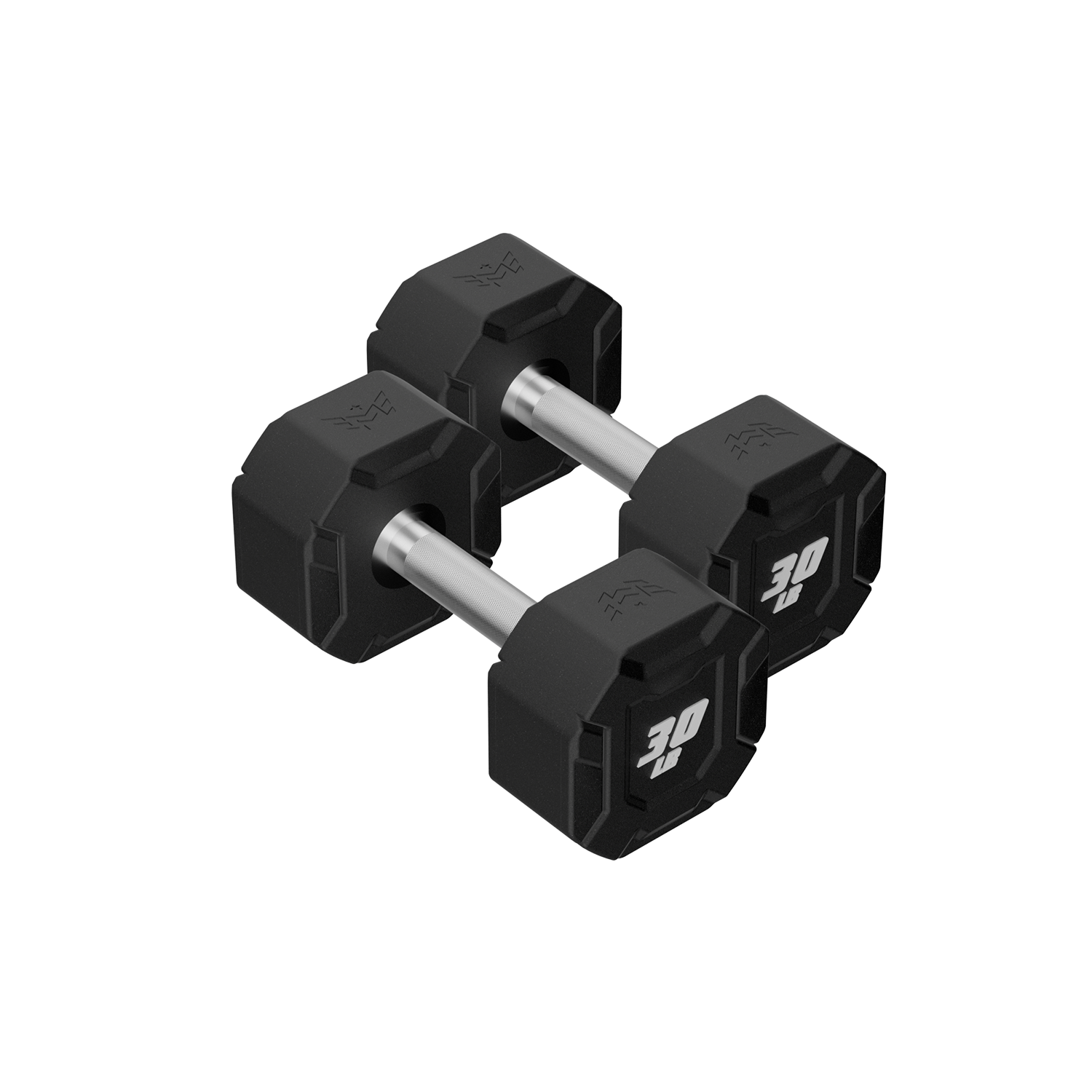 Major Fitness Urethane Octagonal-Shield Dumbbells - DBSET5-55