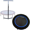 LEAPS & REBOUNDS 48" Adjustable Stability Bar with 48" Fitness Trampoline, Blue - 318052