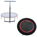 LEAPS & REBOUNDS 48" Adjustable Stability Bar with 48" Fitness Trampoline, Red - 318056