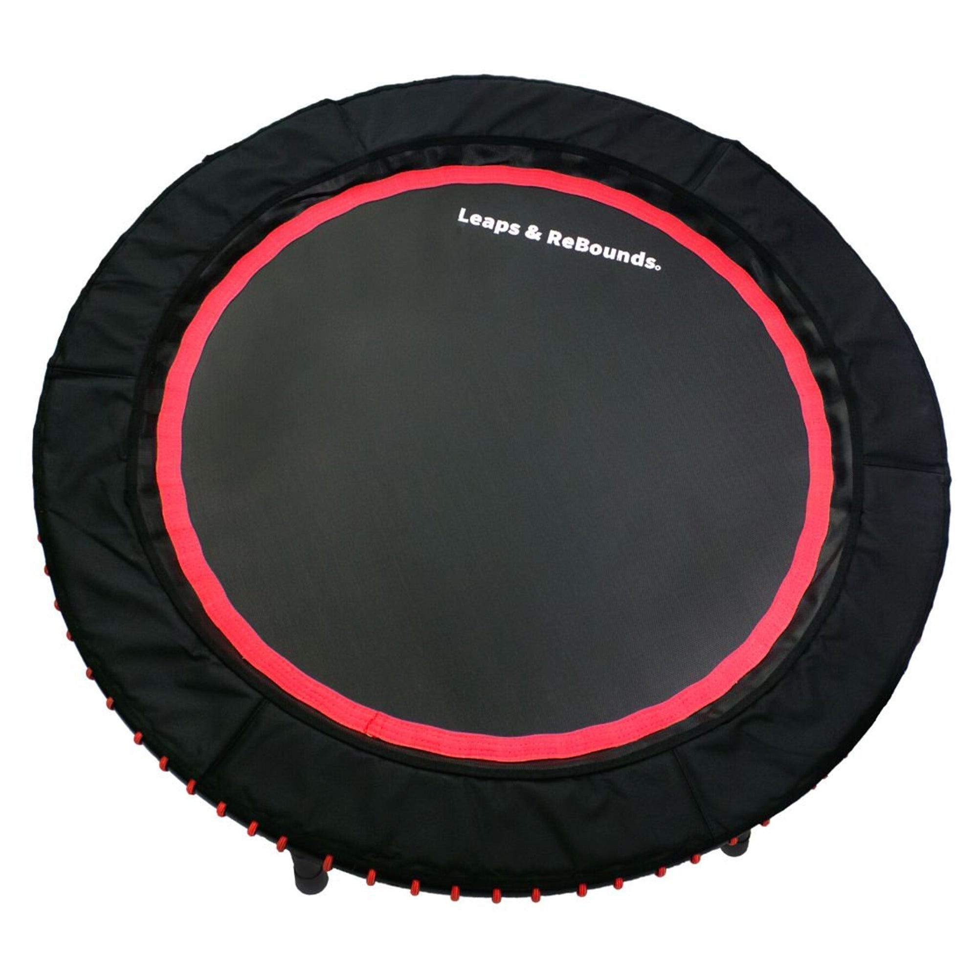 LEAPS & REBOUNDS 48" Adjustable Stability Bar with 48" Fitness Trampoline, Red - 318056