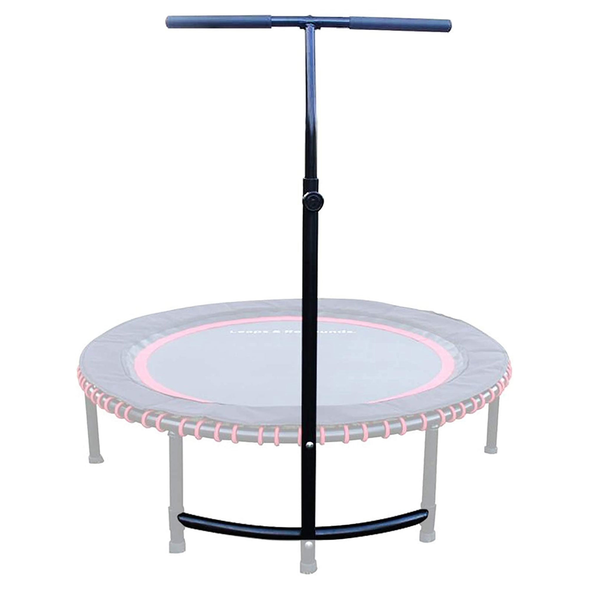 LEAPS & REBOUNDS 48" Adjustable Stability Bar w/ 48" Fitness Trampoline, Orange - 318058