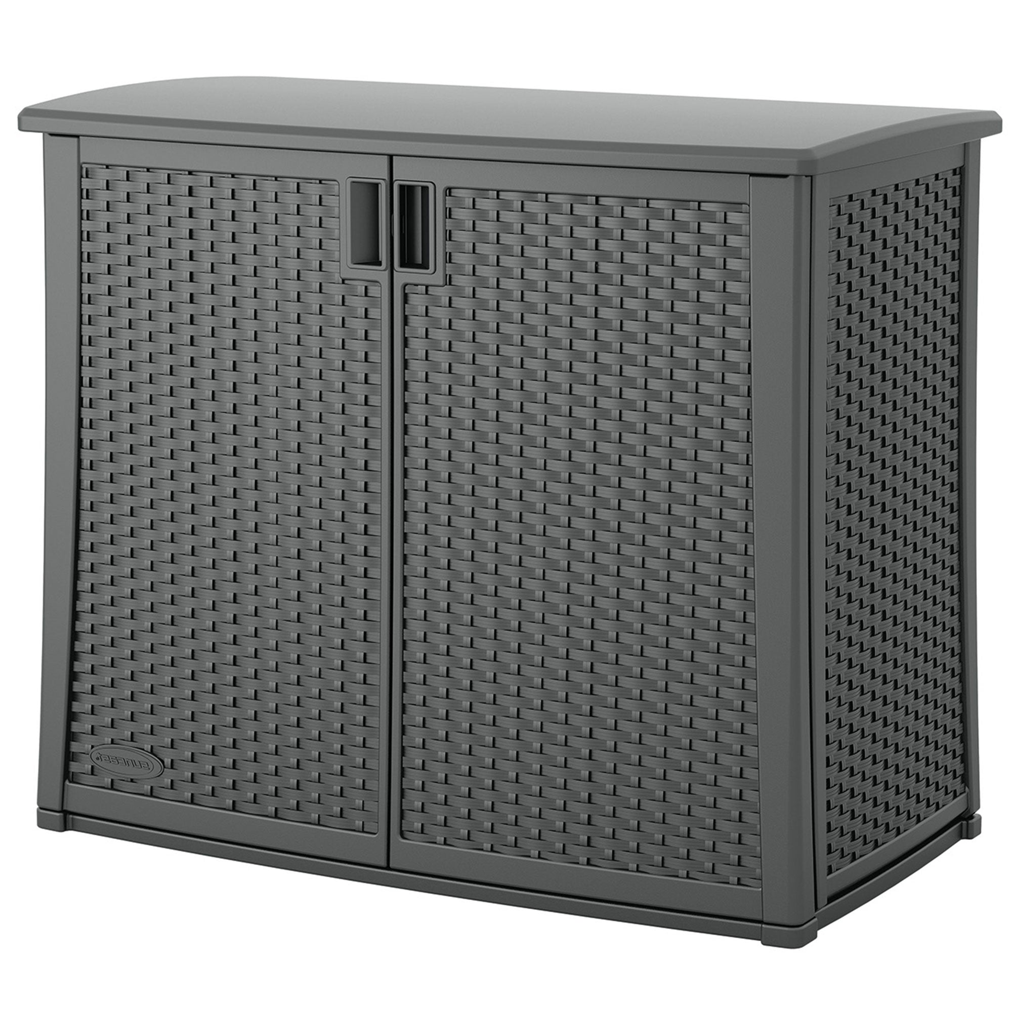 Suncast Lockable Outdoor Cabinet Deck Storage Box w/ Adjustable Shelf (3 Pack) - 320519