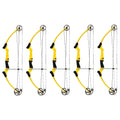 Genesis Archery Original Adjustable Right Handed Compound Bow, Yellow (5 Pack) - 323573