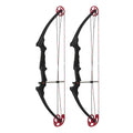 Genesis Archery Original Adjustable Right Handed Compound Bow, Black (2 Pack) - 323576