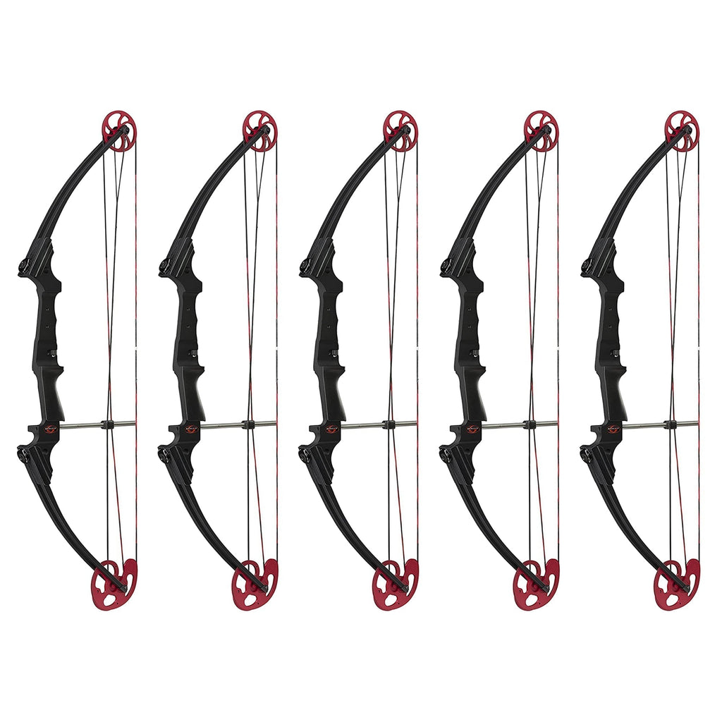 Genesis Archery Original Adjustable Right Handed Compound Bow, Black (5 Pack) - 323580