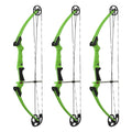 Genesis Archery Compound Bow Adjustable Sizing for Left Handed, Green (3 Pack) - 323631