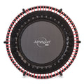 Disc-O-Bed JumpSport 350 PRO 39 Inch Fitness Trampoline with Pink EnduroLast Elastic Cords - 348951