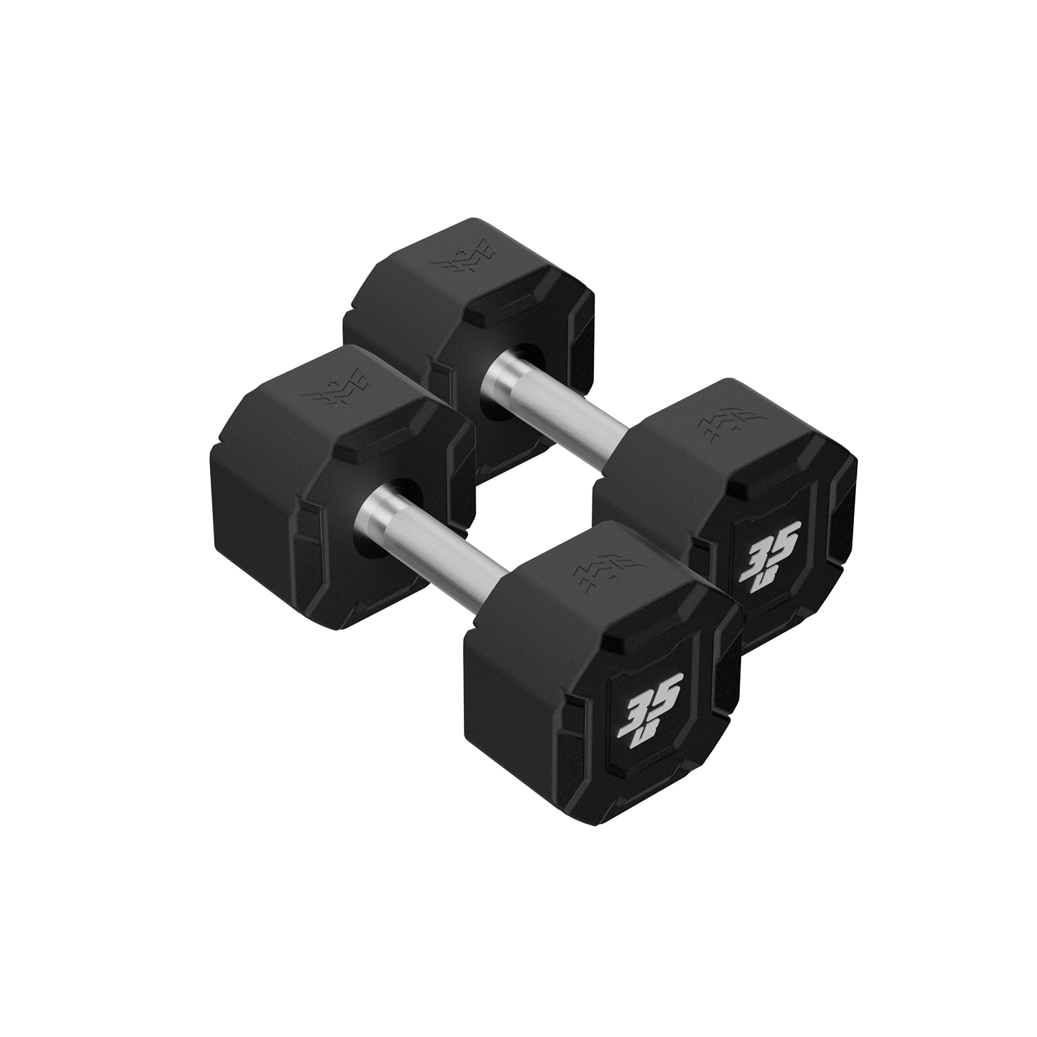 Major Fitness Urethane Octagonal-Shield Dumbbells - DBSET5-55