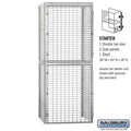 Salsbury 36" Wide Double Tier Bulk Storage Locker - 8233-S