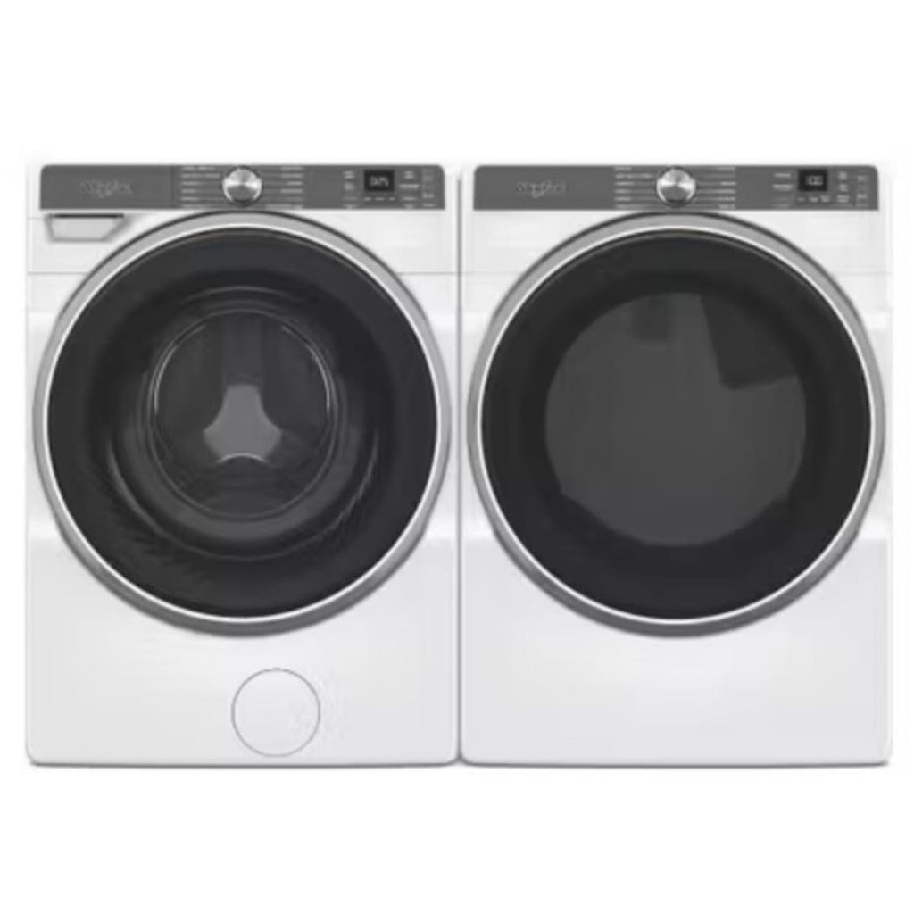 Whirlpool 5.0 cu ft Smart Front Load Washer & Whirlpool 27 Inch Smart Gas Dryer - WFW6720RW