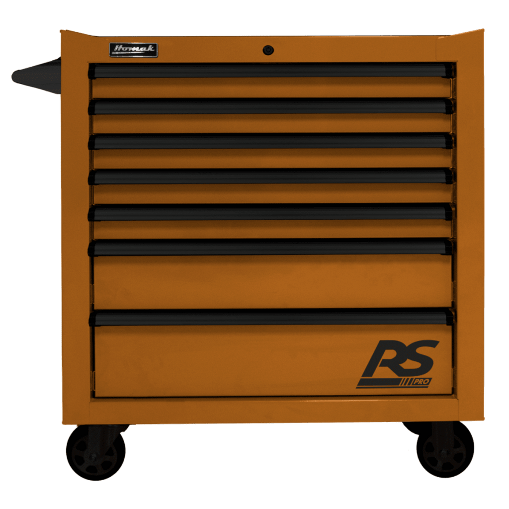 Homak 36" RS Pro 7 Drawer Rolling Cabinet -  BK04036070