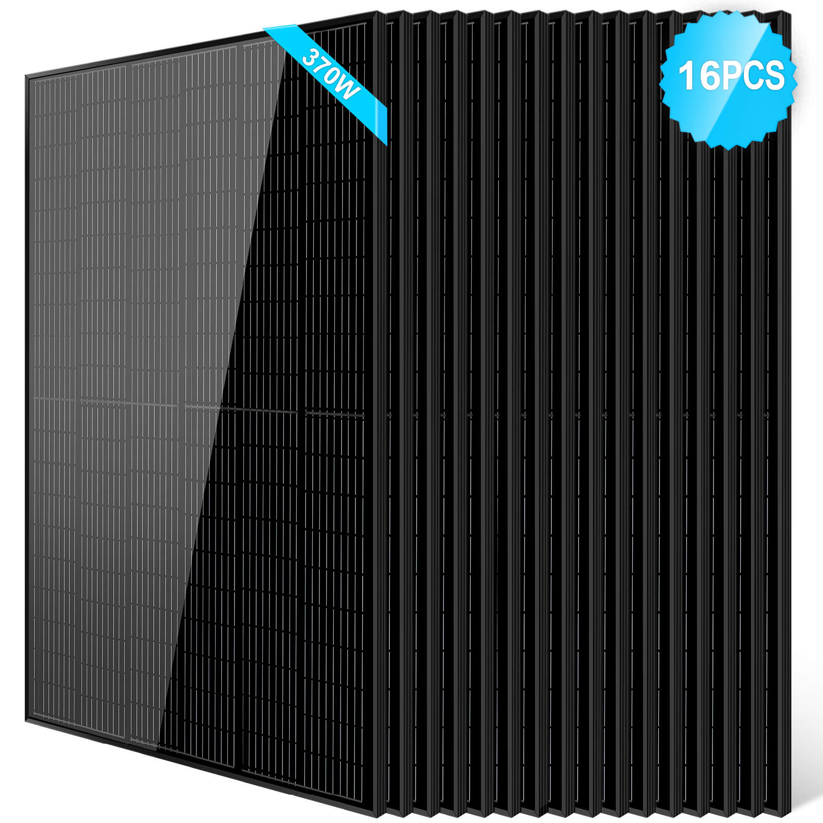 Sungold Power 370W Mono Black PERC Solar Panel UL 61730 - SG-370WMBx2