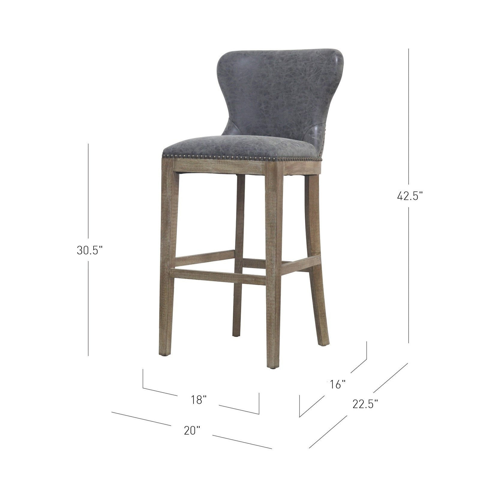 New Pacific Direct Dorsey Bar Stool  - 3900021-NCL