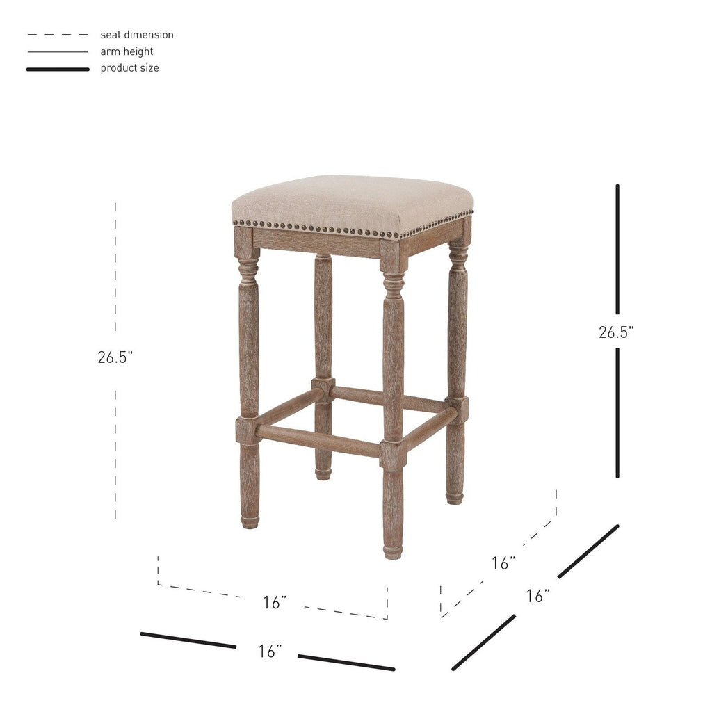 New Pacific Direct Ernie Fabric Counter Stool, (Set of 2)  - 3900052-392